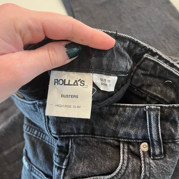 ROLLA'S Dusters Slim Straight Jeans in Comfort Shadow Size 28 - Picture 8 of 12